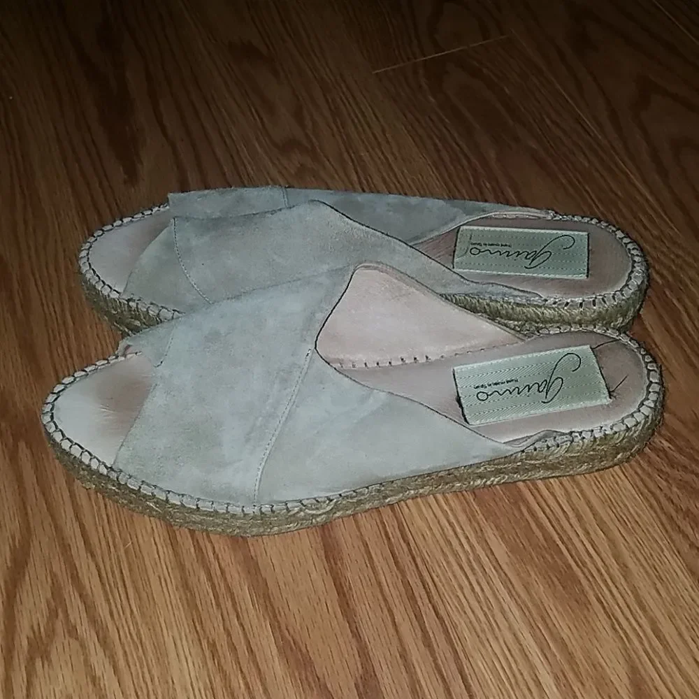 Gaimo Rolling Espadrilles mules made in Spain Sz 9.5